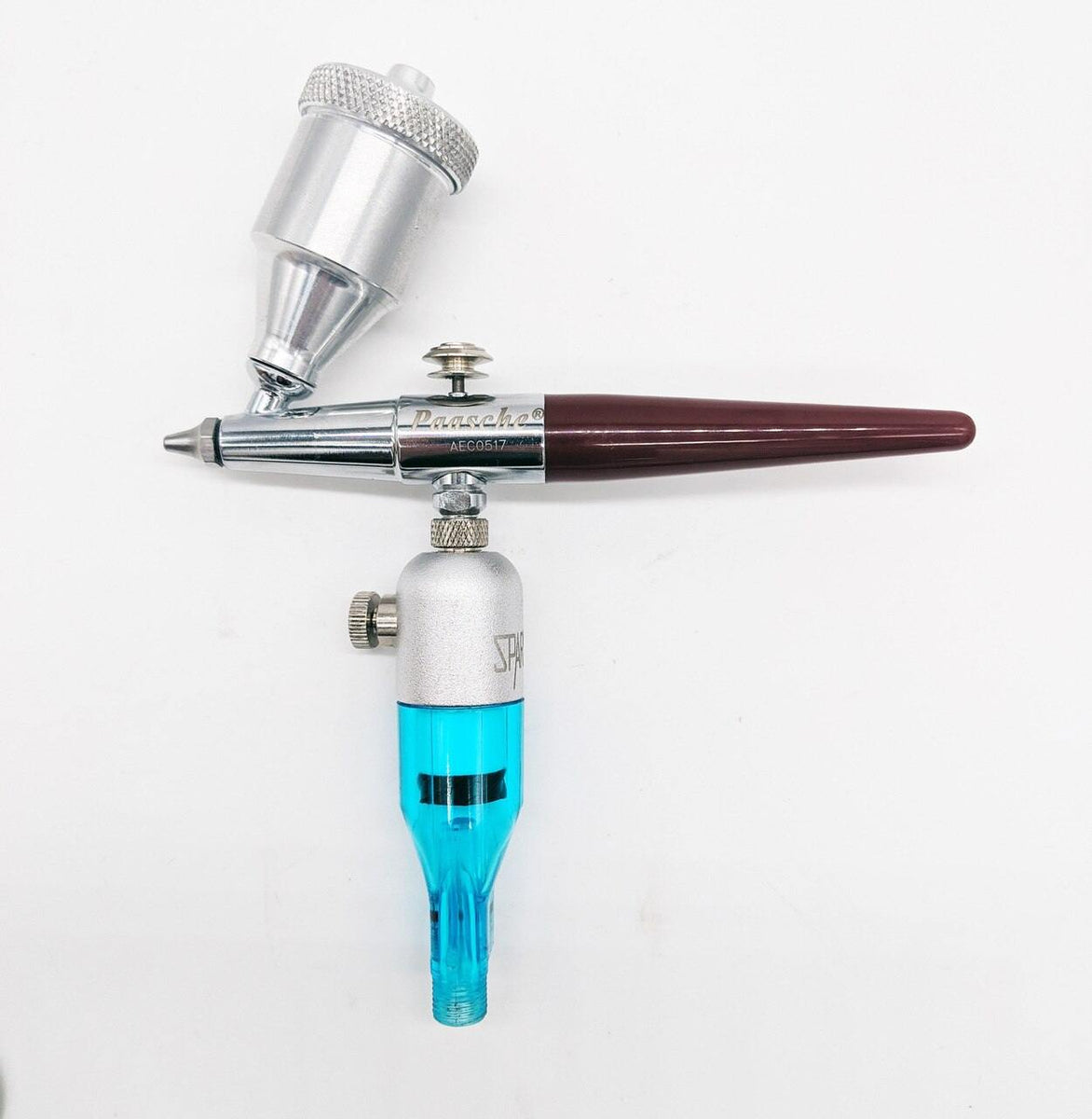Paasche Air Eraser Kit ready to plug into air compressor
