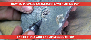 How to prepare an ammonite in a limestone nodule with an air pen