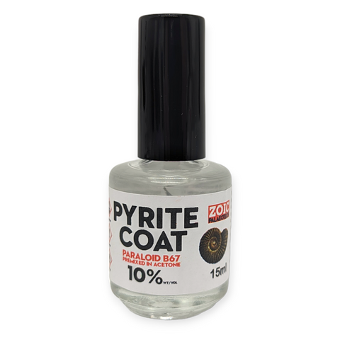 Brush Applicator Pyrite Coat - Paraloid™ B-67 10% wt/vol Premixed in Acetone (15ml)