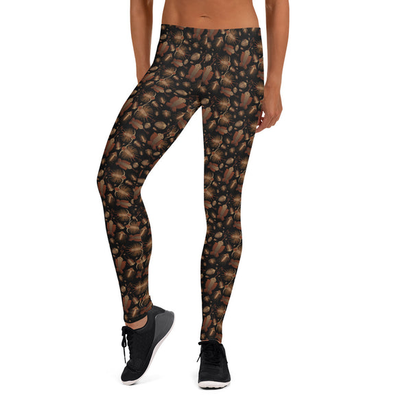 Cambrian Pattern Ladies Leggings - Black