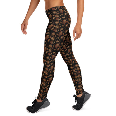 Cambrian Pattern Ladies Leggings - Black