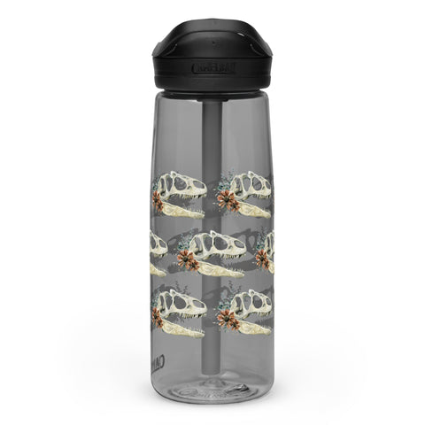 Floral Dinosaur Skull Camelbak Water Bottle