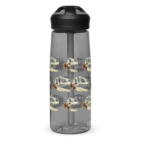 Floral Dinosaur Skull Camelbak Water Bottle