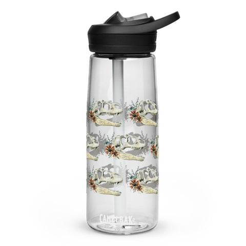 Floral Dinosaur Skull Camelbak Water Bottle