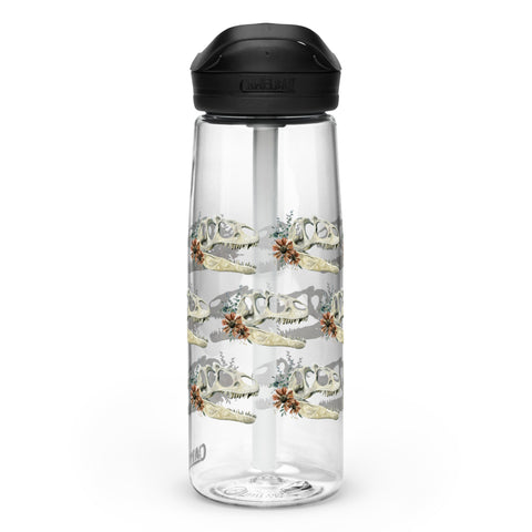 Floral Dinosaur Skull Camelbak Water Bottle