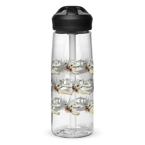 Floral Dinosaur Skull Camelbak Water Bottle