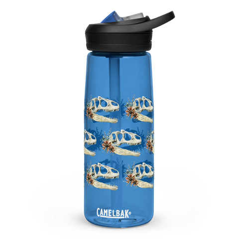 Floral Dinosaur Skull Camelbak Water Bottle