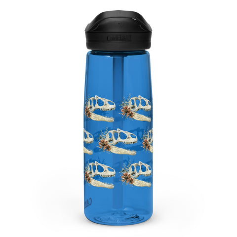 Floral Dinosaur Skull Camelbak Water Bottle