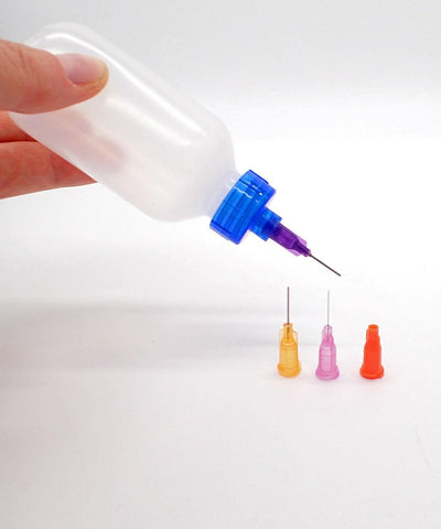 Precision Applicator Bottle 60ml for Low Viscosity Fluids (3x Dispensing Tips)
