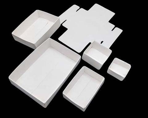 Cardboard Trays (Black & White) Various Sizes