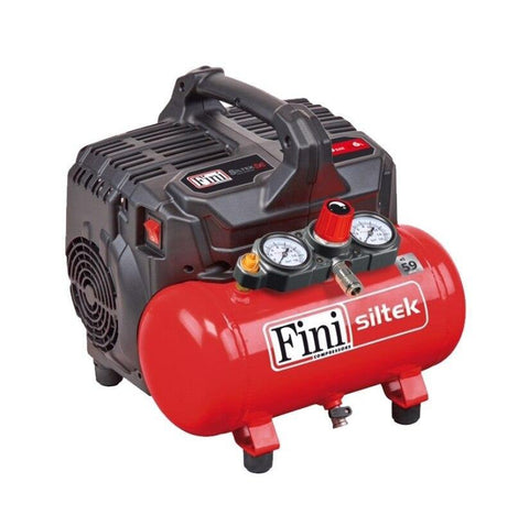 Fini Silenced, Oilless 6l Mini Air Compressor (Siltek S6)