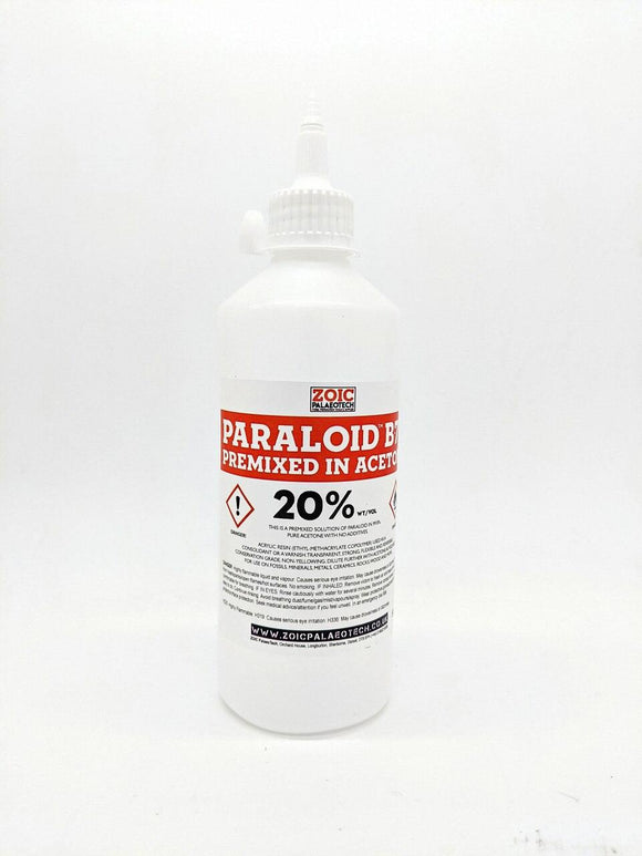 Paraloid B-72 solution in acetone mix conservation preservation museum supplies