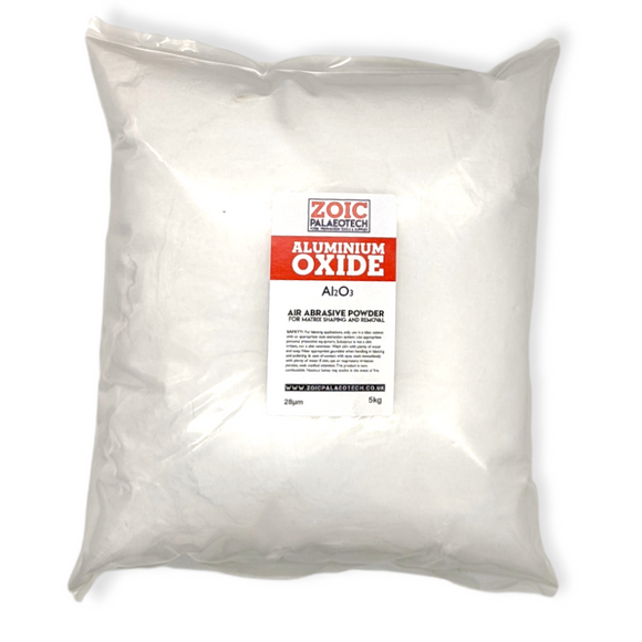 aluminium oxide white fine powder air abrasive comco swamblaster ss white fossil preparation fossils 20kg 10kg 25kg 50kg 25 micron 28 micron very fine microblasting