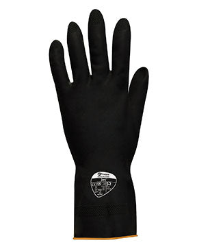 Heavy Duty Chemical Resistant Flock Lined Gloves (Polyco Jet®)