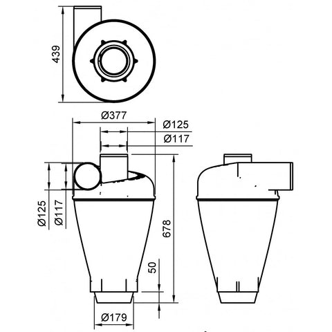 DUST COMMANDER XL - Cyclone filter element / Dust collector