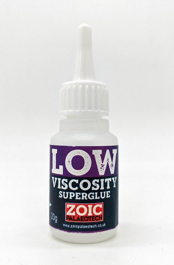 Low viscosity superglue cyanoacrylate 20g fossils paleobond