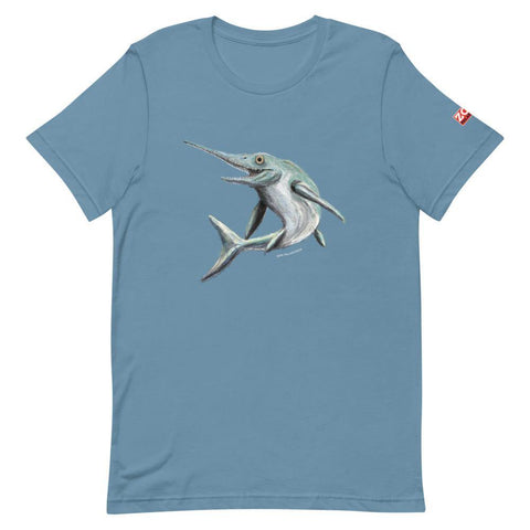 Fossil ichthyosaur t shirt marine reptile dinosaur prehistoric geology paleontology palaeontology