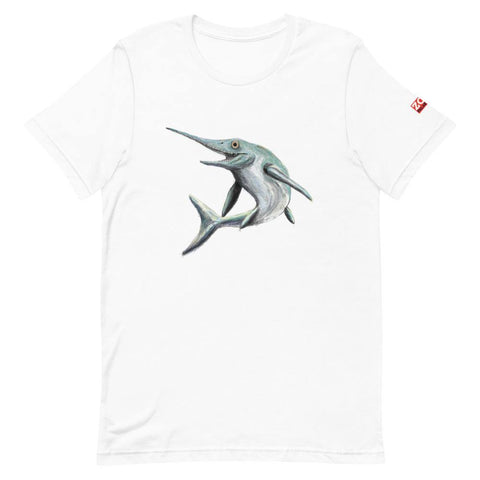 Fossil ichthyosaur t shirt marine reptile dinosaur prehistoric geology paleontology palaeontology