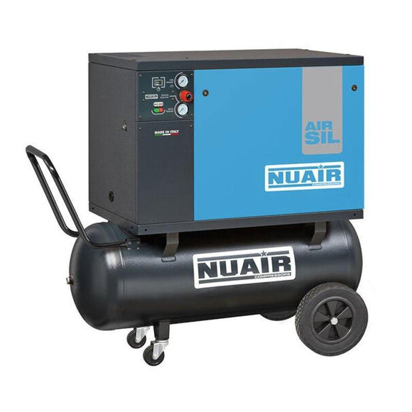 NuAir silenced belt driven compressor 100l